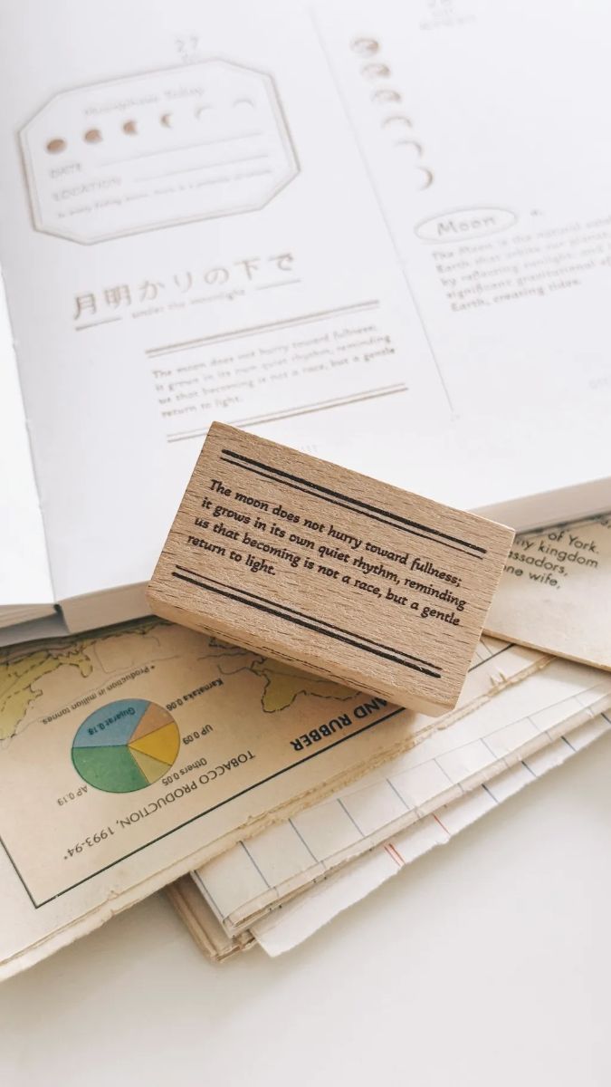 [紙上旅行Traveling on paper] 月相シリーズ スタンプ 全4種類