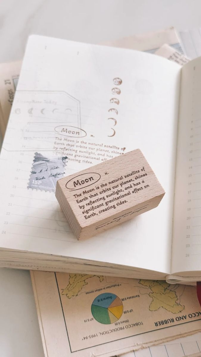 [紙上旅行Traveling on paper] 月相シリーズ スタンプ 全4種類