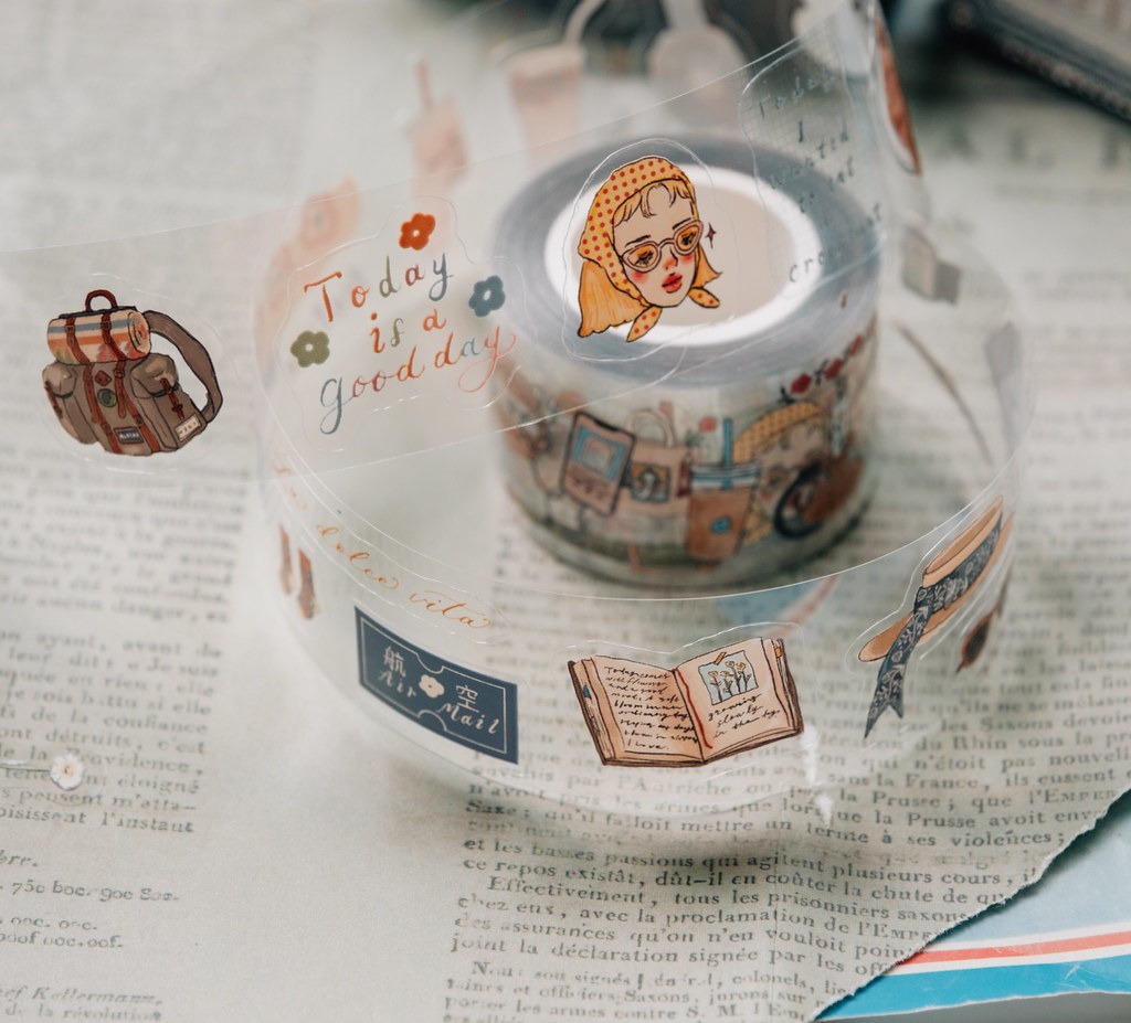 [甜蜜生活 la dolce vita] 365天的日常 ダイカットクリアPETテープ(剥離紙付き)