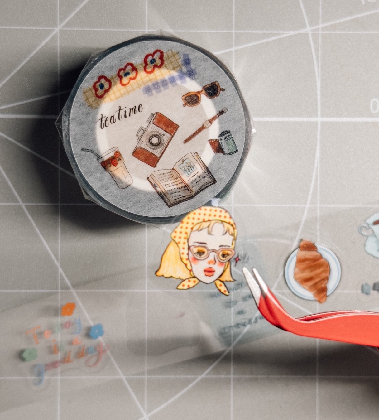 [甜蜜生活 la dolce vita] 365天的日常 ダイカットクリアPETテープ(剥離紙付き)