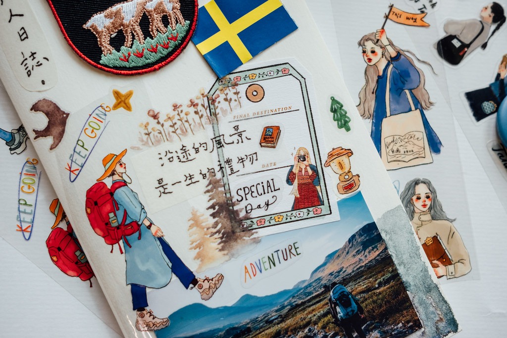 [甜蜜生活 la dolce vita] 環島旅行(Let us go on a road trip) クリアPETテープ(剥離紙付き)