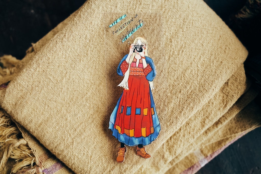 [甜蜜生活 la dolce vita] 環島旅行(Let us go on a road trip) クリアPETテープ(剥離紙付き)