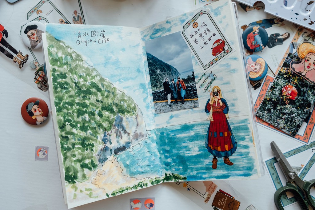 [甜蜜生活 la dolce vita] 環島旅行(Let us go on a road trip) クリアPETテープ(剥離紙付き)