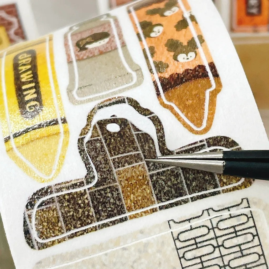 [fafa製造所 x 文具小集] 散歩筆記 ダイカット和紙テープ(剥離紙付き)