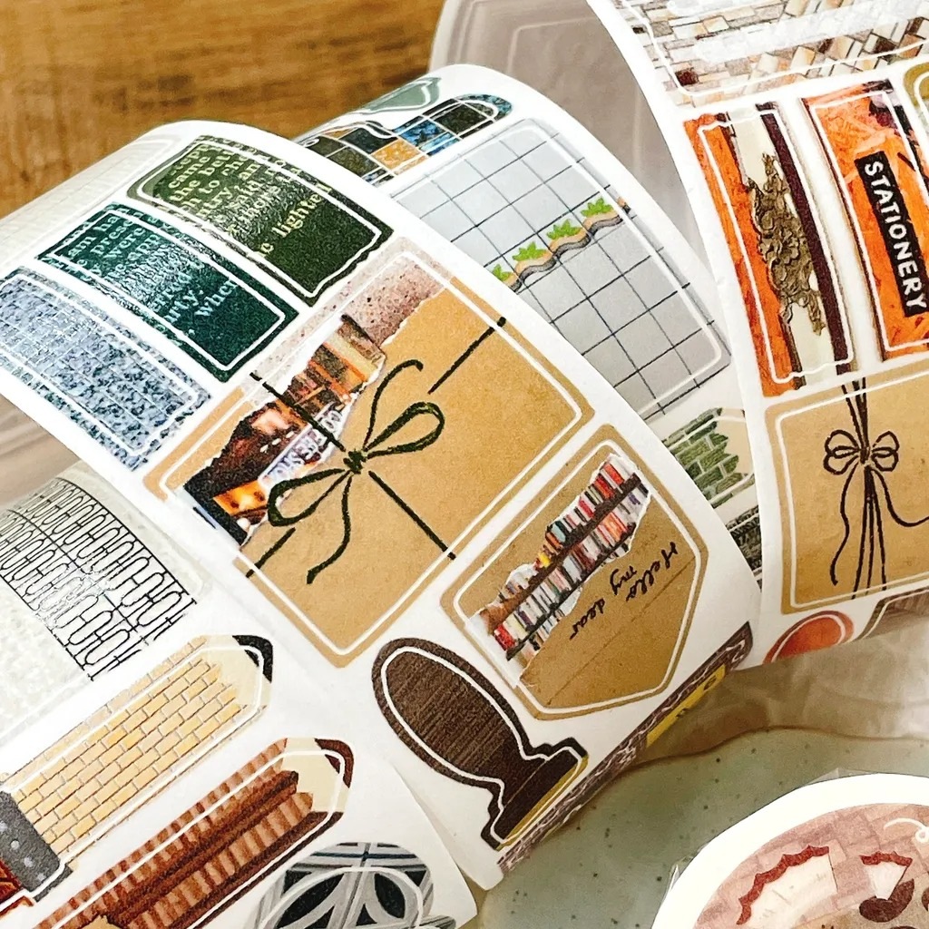 [fafa製造所 x 文具小集] 散歩筆記 ダイカット和紙テープ(剥離紙付き)