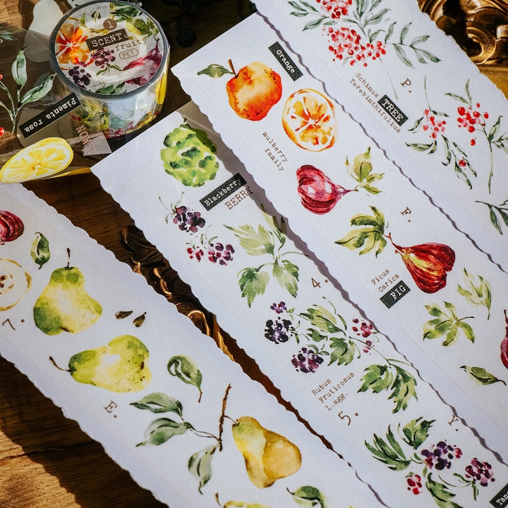 [Meow Illustration] 香氣研究所.果 Scent Fruity 1 クリアPETテープ(剥離紙付き)