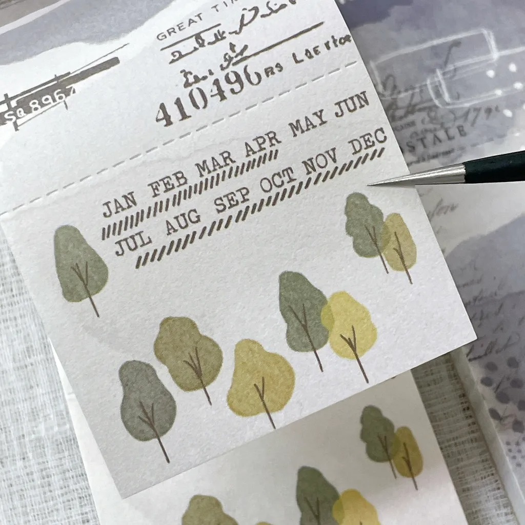 [Journal pages] Notepad コラージュ ラベルブック(各50枚入) 全7種類