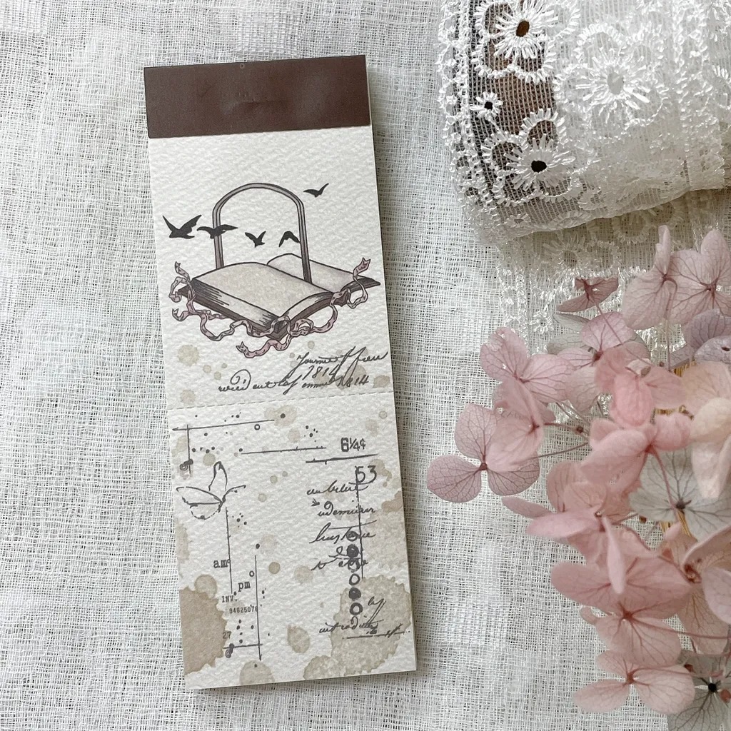 [Journal pages] Notepad コラージュ ラベルブック(各50枚入) 全7種類