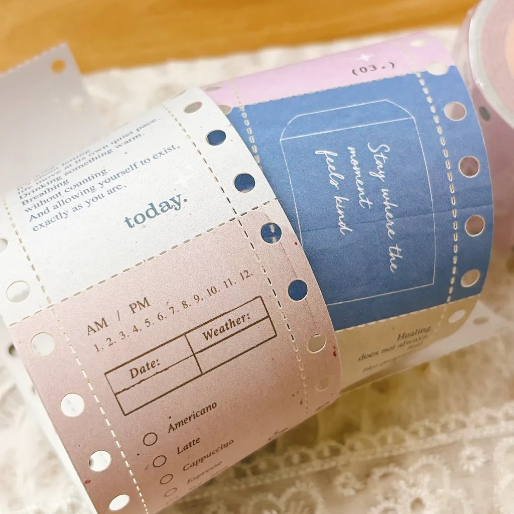 [Pion] 報表紙 Report paper 模造紙テープ(剥離紙付き)