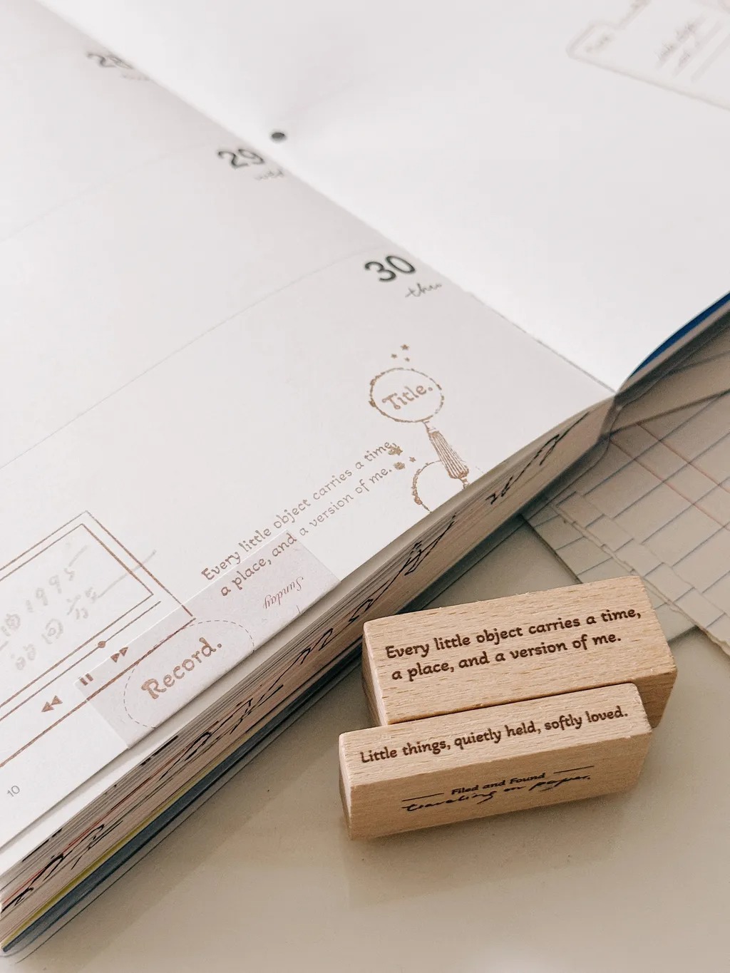 [紙上旅行Traveling on paper] Filed & Found series スタンプ(全5種類)　