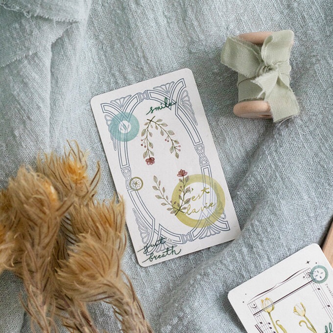 [樂意Loidesign]可愛的Lovely 水彩ラベル柄 転写シール(剥離紙付き) 3種類各1枚 台湾マスキングテープ 海外マスキングテープ