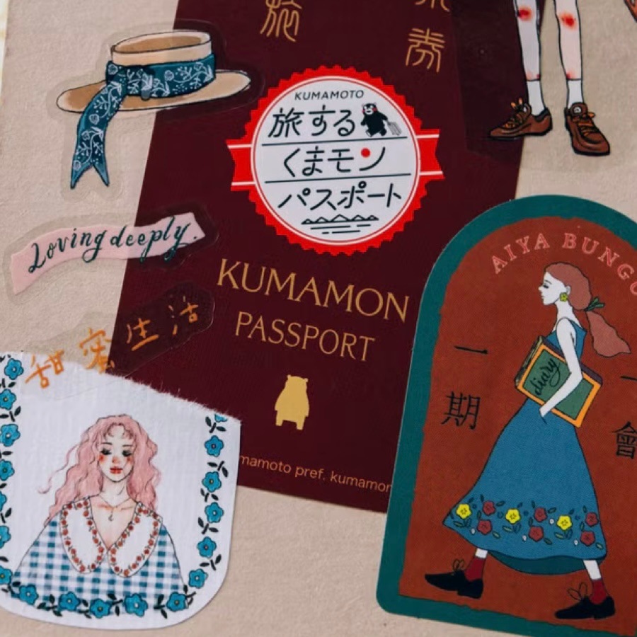 [甜蜜生活 la dolce vita] 愛治文具房十週年紀念ステッカーセット(24枚入)