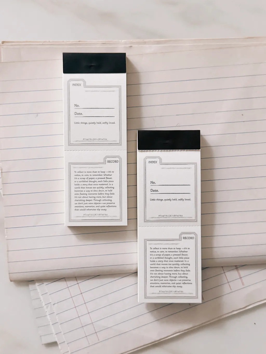 [紙上旅行Traveling on paper] Index & Record コラージュ ラベルブック(各50枚入)