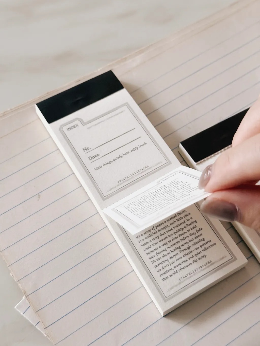 [紙上旅行Traveling on paper] Index & Record コラージュ ラベルブック(各50枚入)