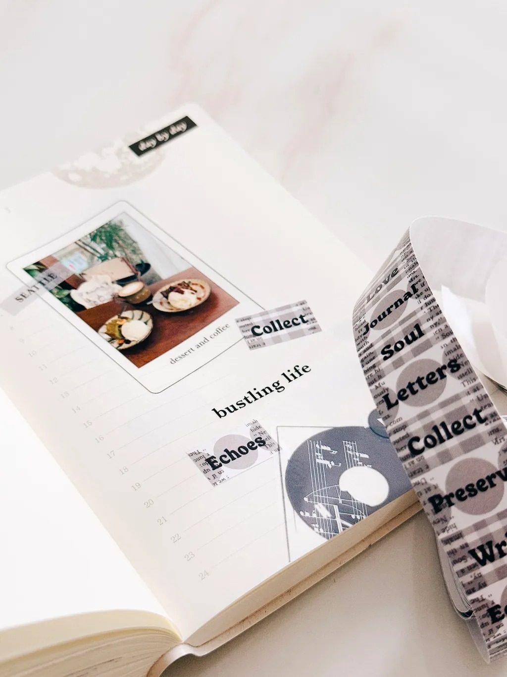 [紙上旅行Traveling on paper] Echoes of Paper ラベラーシール(約500枚入)