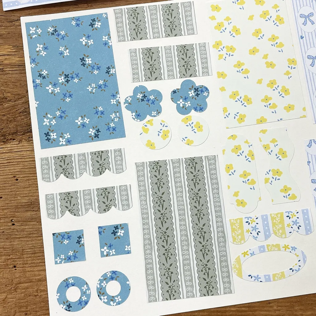 [63penhouse x hairmo] Flower field 花田シリーズ1 ダイカット和紙テープ(剥離紙付き)