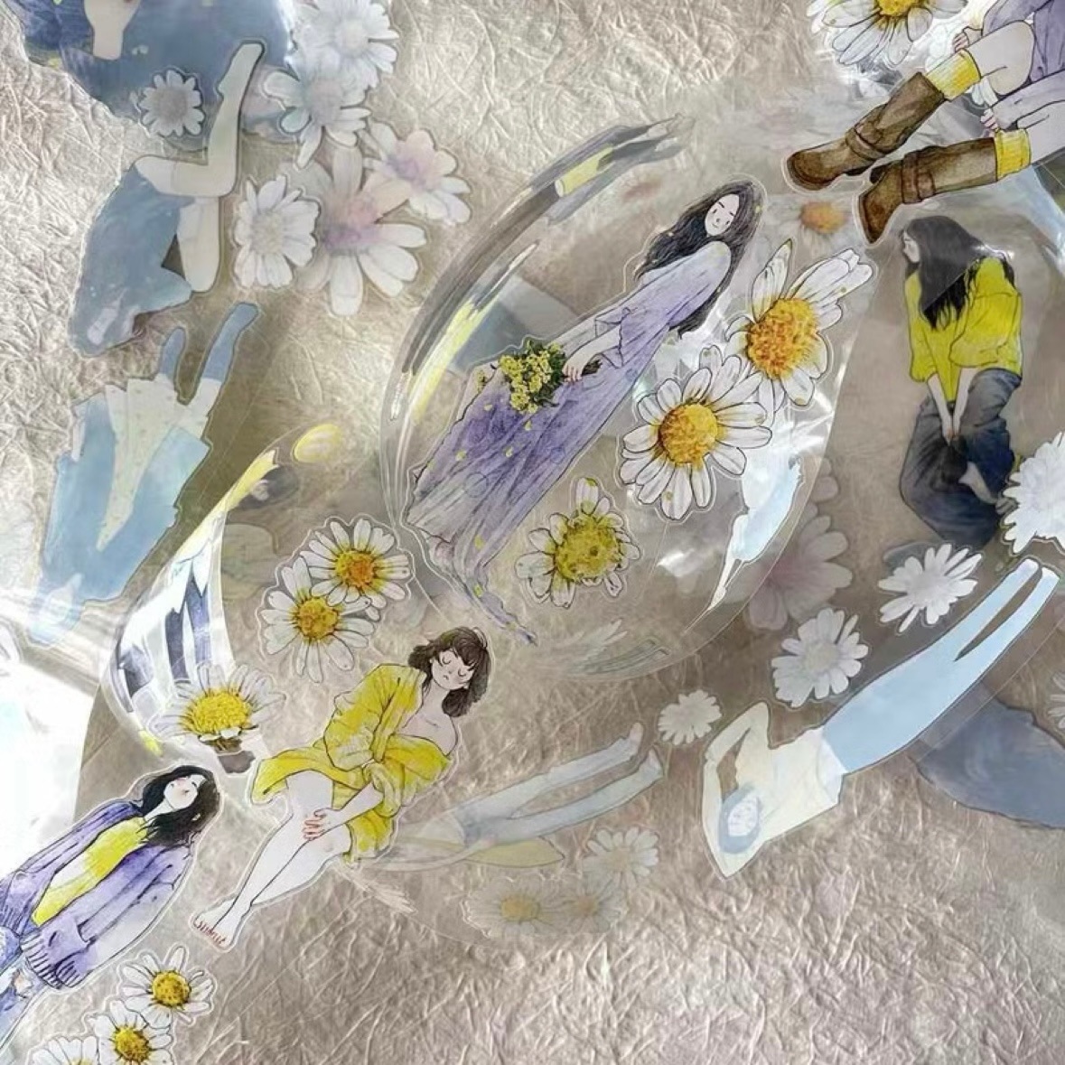 [丁丁DingDing] #31 一点黄 ダイカットマットPETテープ(剥離紙付き)