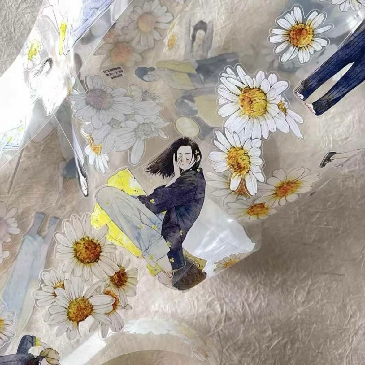 [丁丁DingDing] #31 一点黄 ダイカットマットPETテープ(剥離紙付き)