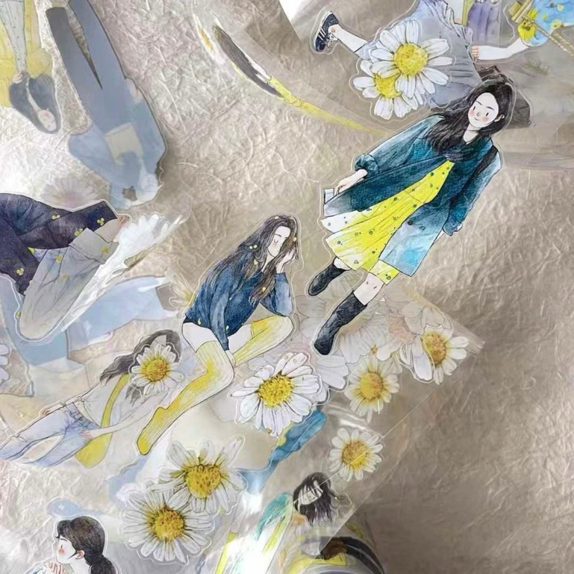 [丁丁DingDing] #31 一点黄 ダイカットマットPETテープ(剥離紙付き)