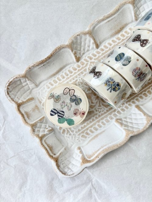 [Pion] 花胡蝶 Butterfly ダイカット和紙テープ(剥離紙付き)