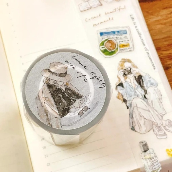 Pion]Chill_Vol.1 女の子柄 マットPETテープ (剥離紙付き) | すべての