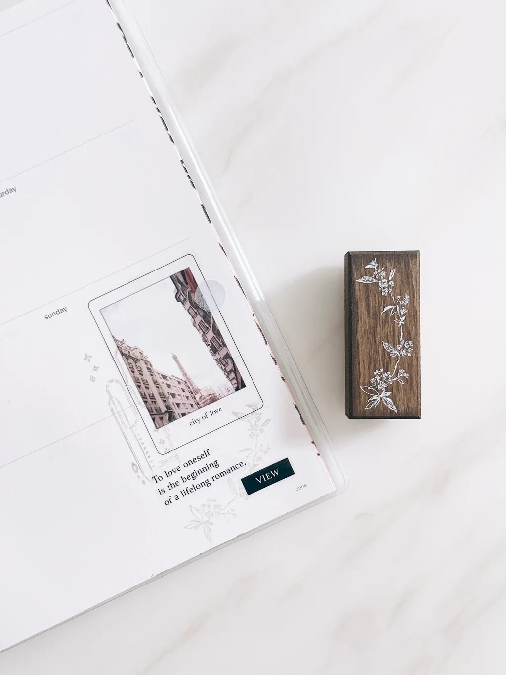 ★数量限定★[樂意/ 羊君 / 紙上與旅行] #BridalWreath - Bubber Stamp コラボスタンプセット(3個入)