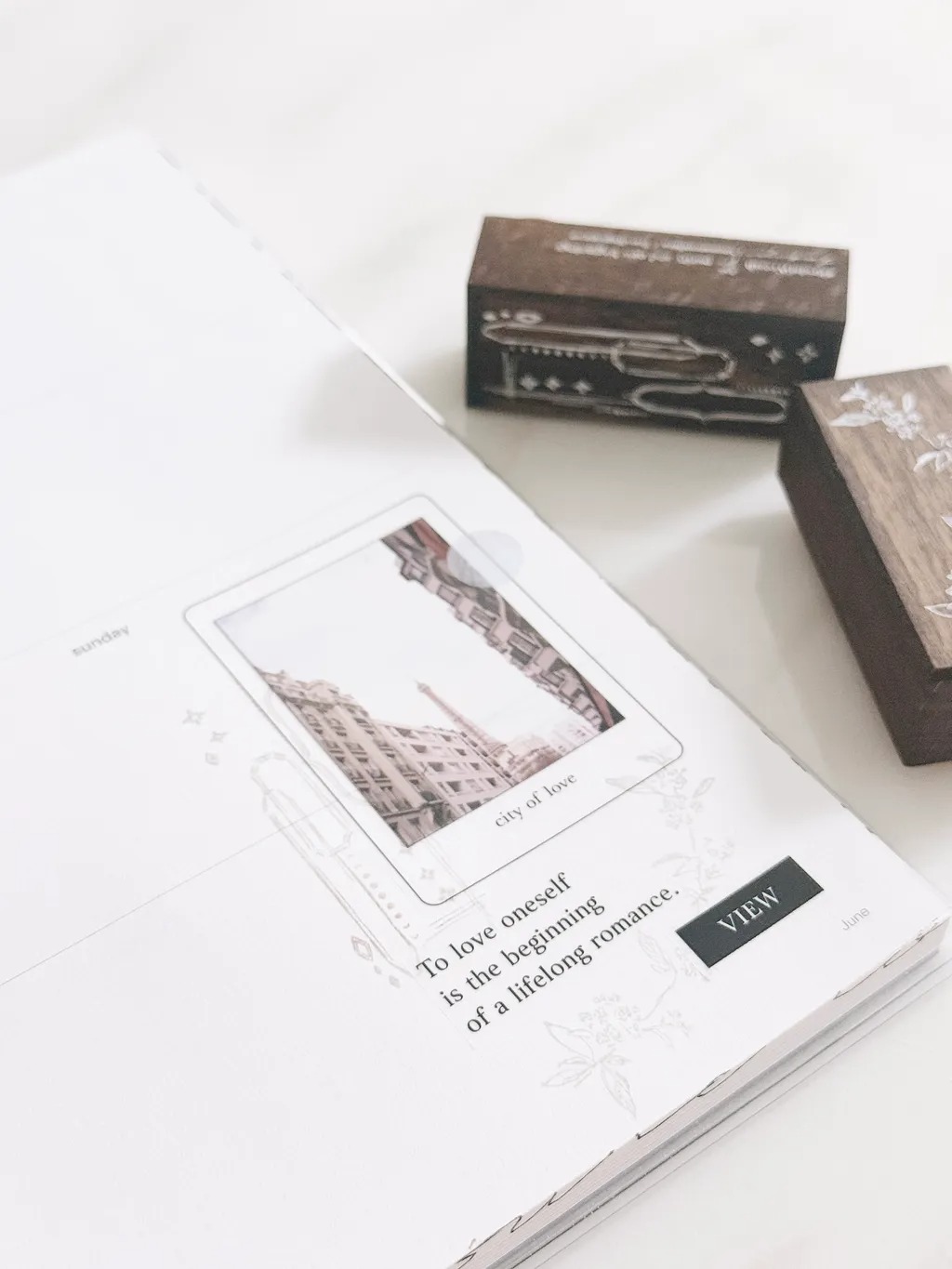 ★数量限定★[樂意/ 羊君 / 紙上與旅行] #BridalWreath - Bubber Stamp コラボスタンプセット(3個入)