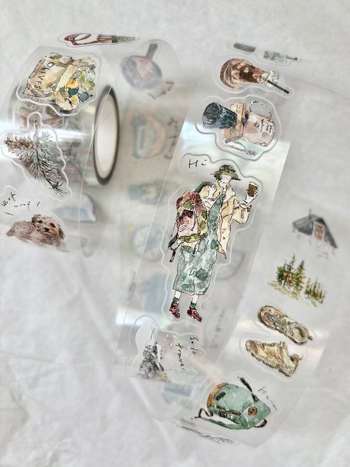 [Pion] 獨旅 Solo travel ダイカットクリアPETテープ(剥離紙付き)