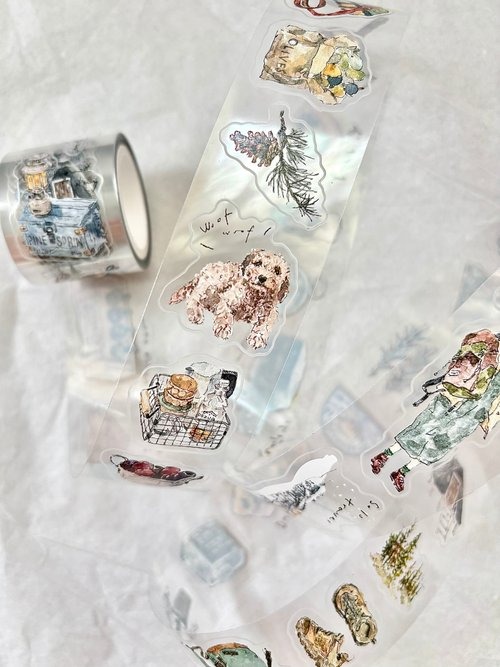 [Pion] 獨旅 Solo travel ダイカットクリアPETテープ(剥離紙付き)