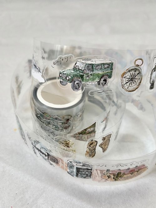 [Pion] 獨旅 Solo travel ダイカットクリアPETテープ(剥離紙付き)