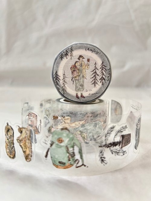 [Pion] 獨旅 Solo travel ダイカットクリアPETテープ(剥離紙付き)