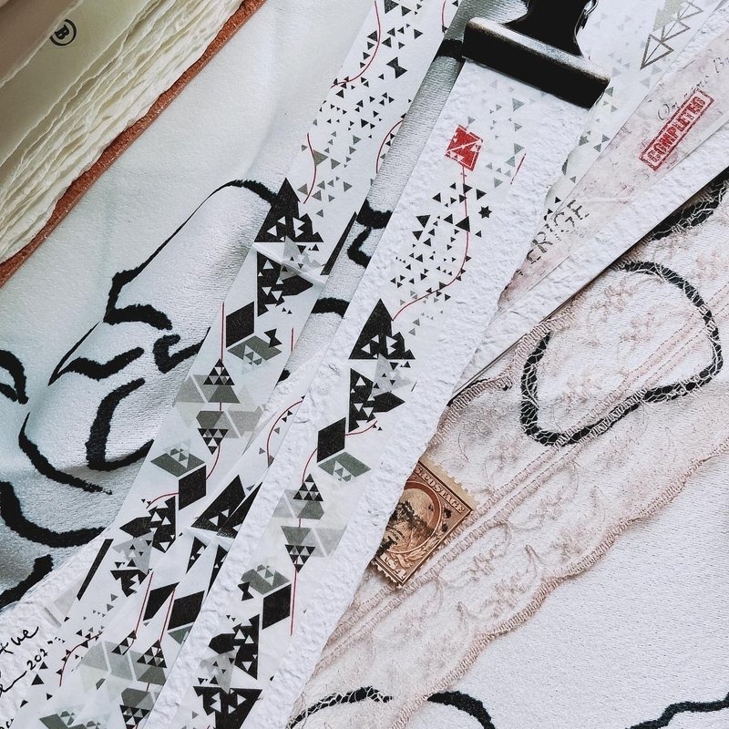 [哈秋HA7UU] 萬花筒 和紙テープ(剥離紙なし) 