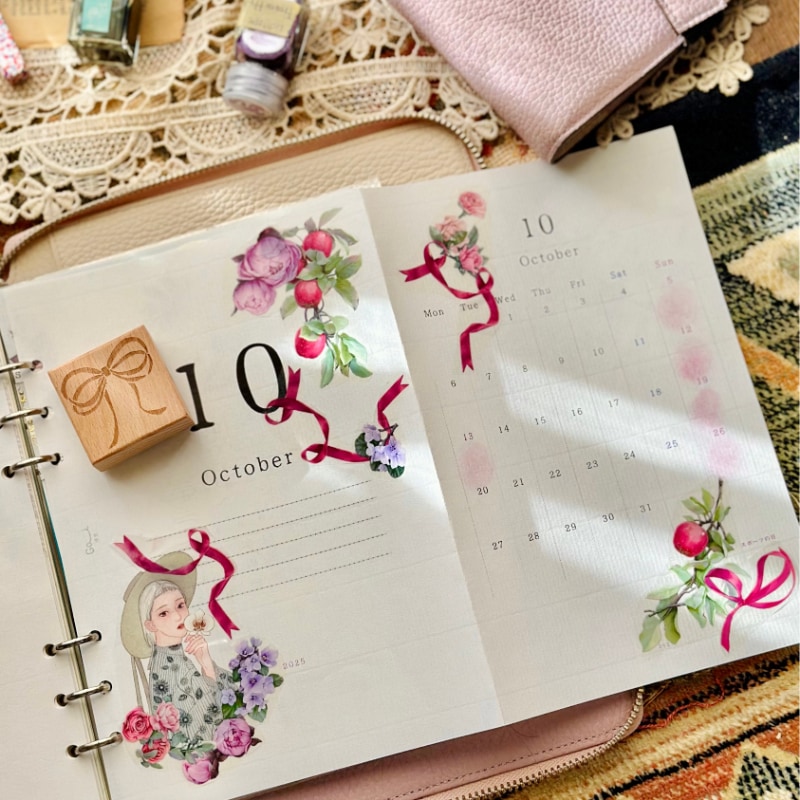 GAI] #コラージュのためのリフィル 2025マンスリーカレンダー<A5サイズ