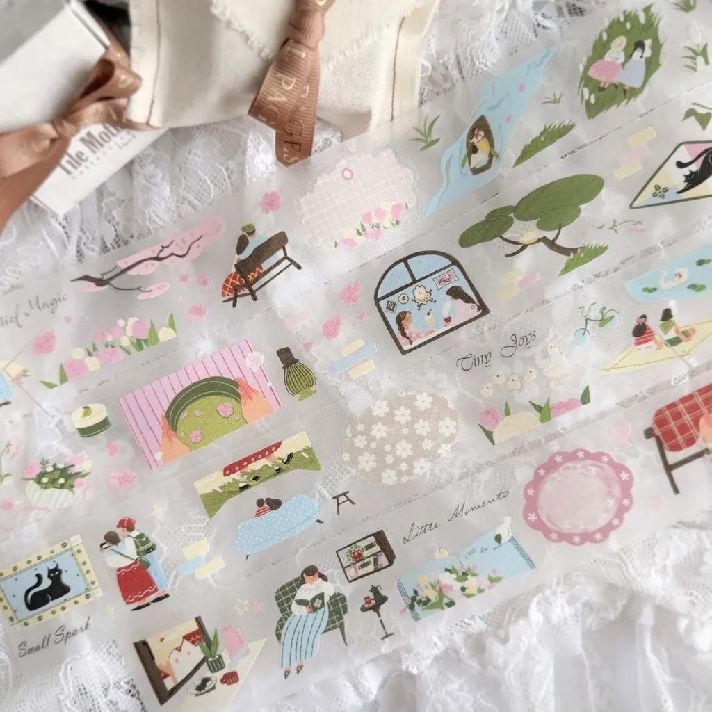[Journal pages] Little moment ダイカット星光フィルムPETテープ(剥離紙付き)