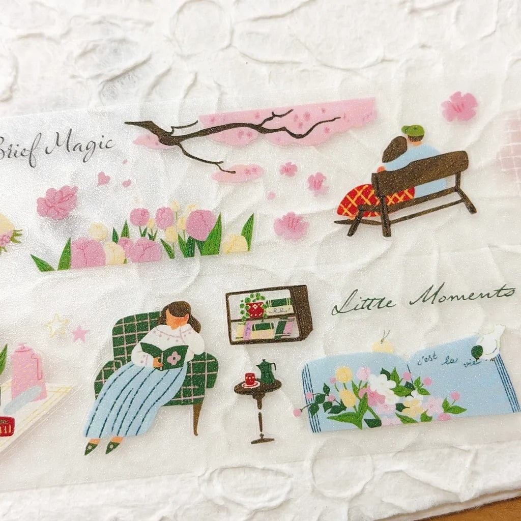[Journal pages] Little moment ダイカット星光フィルムPETテープ(剥離紙付き)