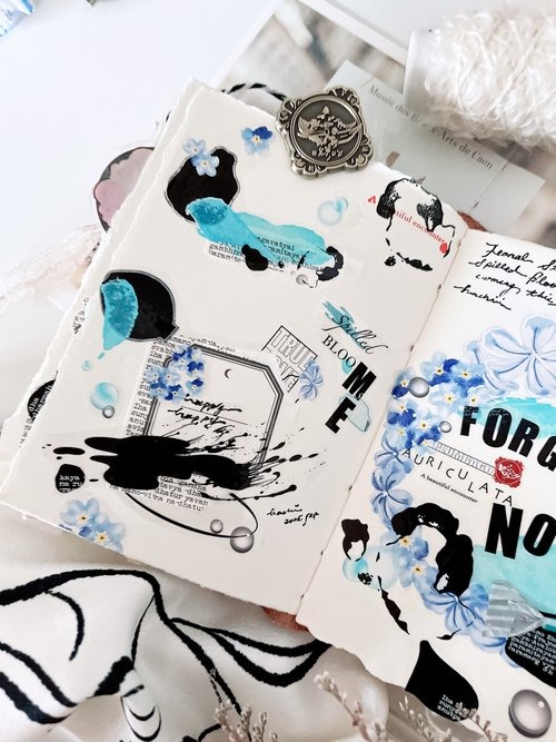 [哈秋HA7UU] 花習作.翻花 クリアPETテープ(剥離紙付き)