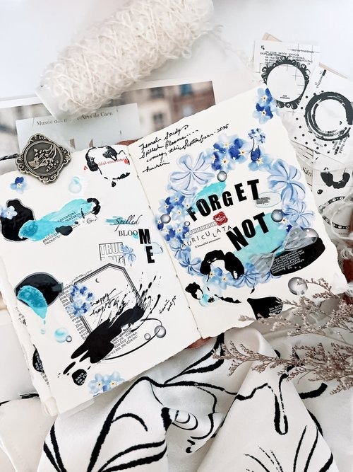 [哈秋HA7UU] 花習作.翻花 クリアPETテープ(剥離紙付き)