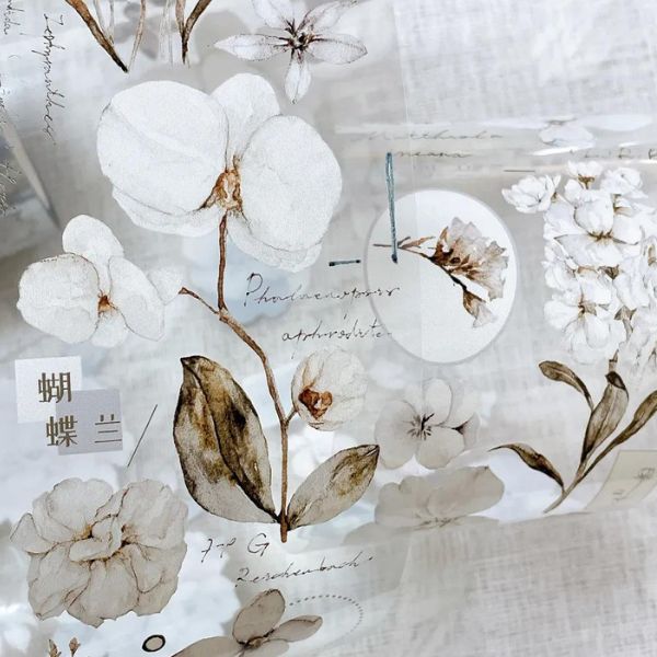 Freckles Tea・雀斑茶] 素白-霧藍 クリアPETテープ(剥離紙付き) | 新着