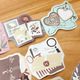 [Journal pages] Vintage stationery 模造紙メモロールシール(剥離紙付き)