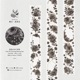 ★再入荷★[樂意Loidesign] 黯光 - 海棠花(Dim light begonia) 花柄 クリアPETテープ(箔押し、剥離紙付き)