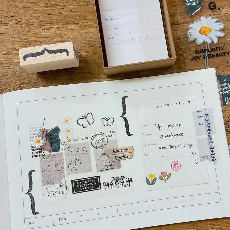 [安安]Obsessed With 01 クリアPETテープ(剥離紙付き)