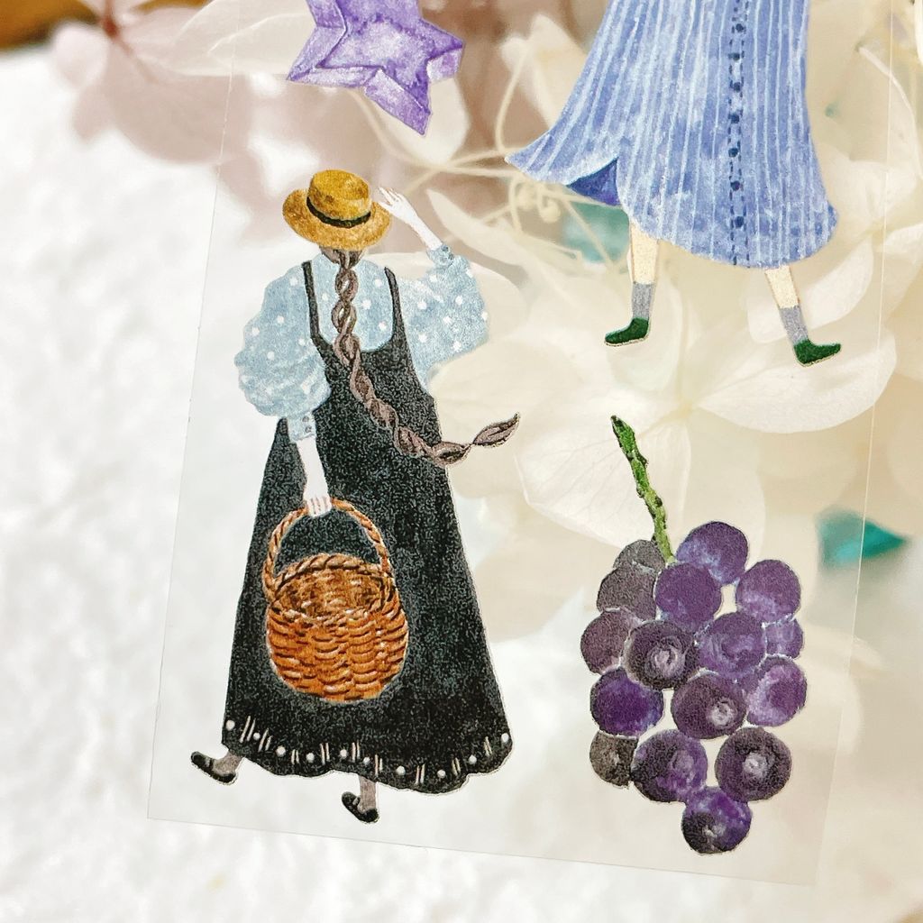 [Pion] Mini girl 菓 クリアPETテープ(剥離紙付き)