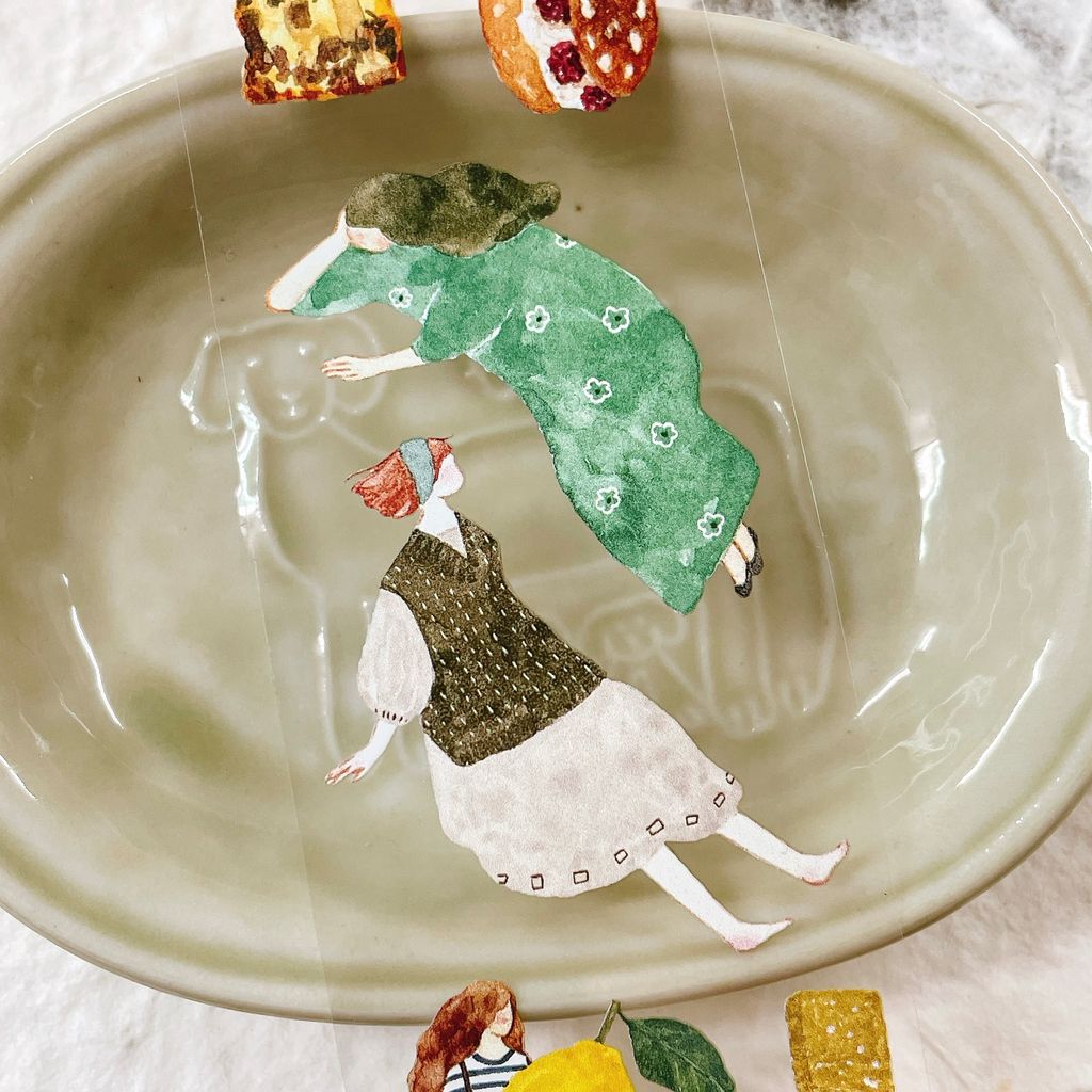 [Pion] Mini girl 菓 クリアPETテープ(剥離紙付き)