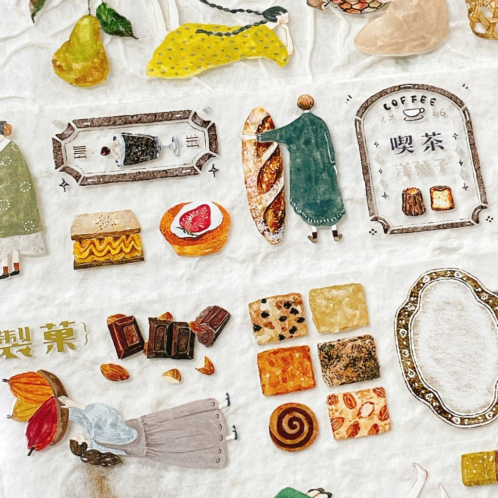 [Pion] Mini girl 菓 クリアPETテープ(剥離紙付き)