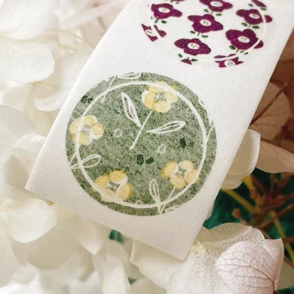 [Pion] 杯墊 ダイカット和紙テープ(剥離紙付き)