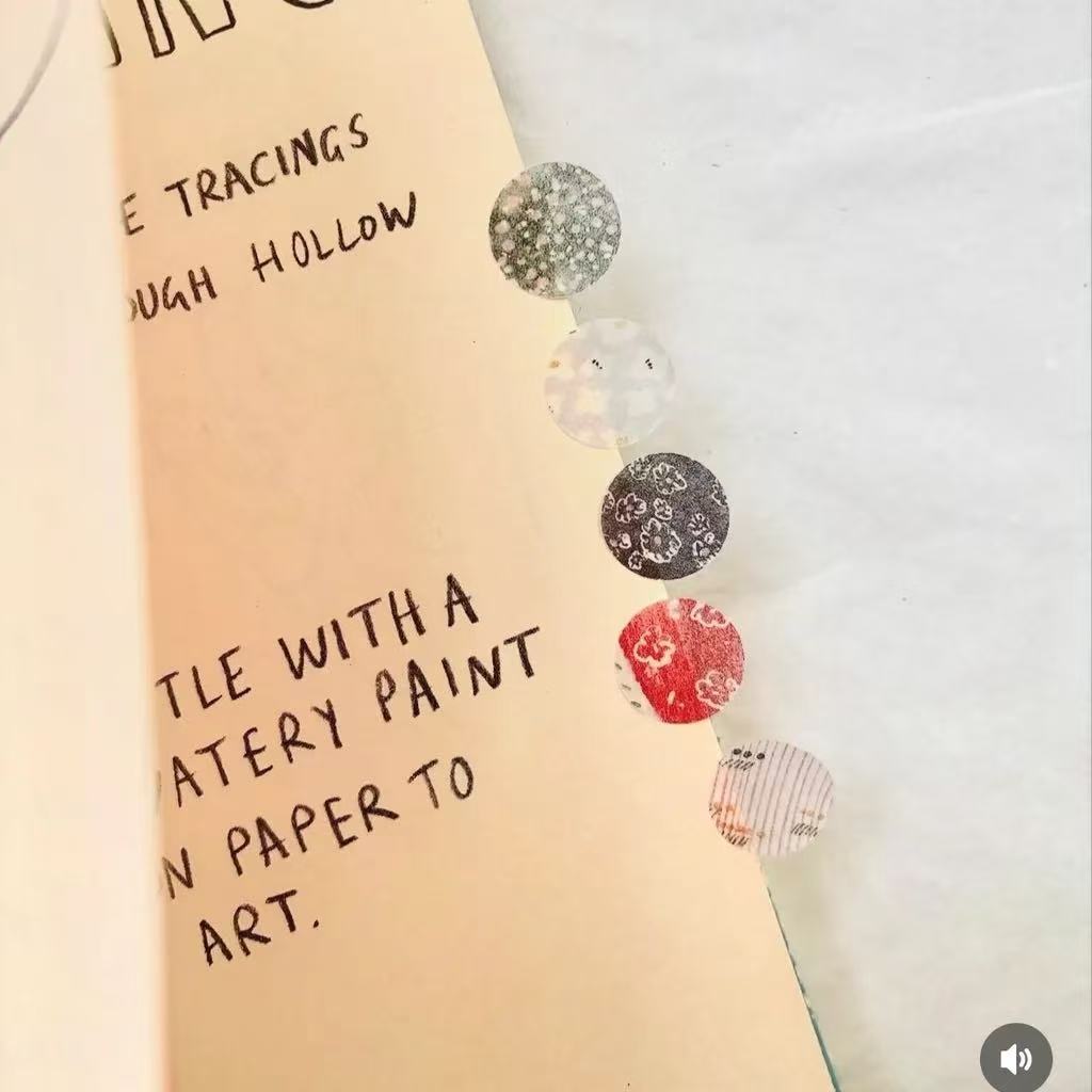 [Pion] 杯墊 ダイカット和紙テープ(剥離紙付き)