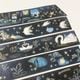 [Journal pages] Starry night 箔押しダイカットマットPET/合成紙テープ(剥離紙付き)　