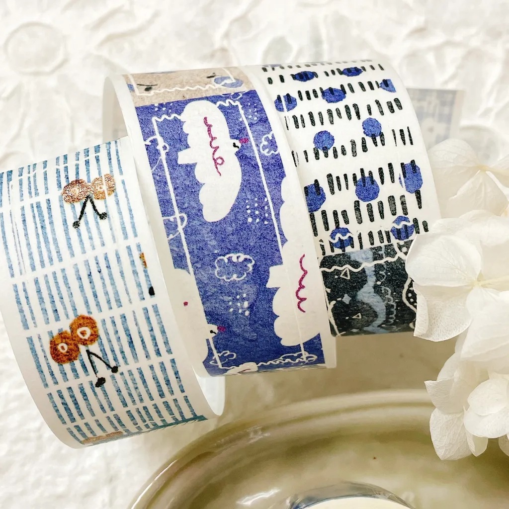 [Pion] 拾段 ダイカット和紙テープ(剥離紙付き)