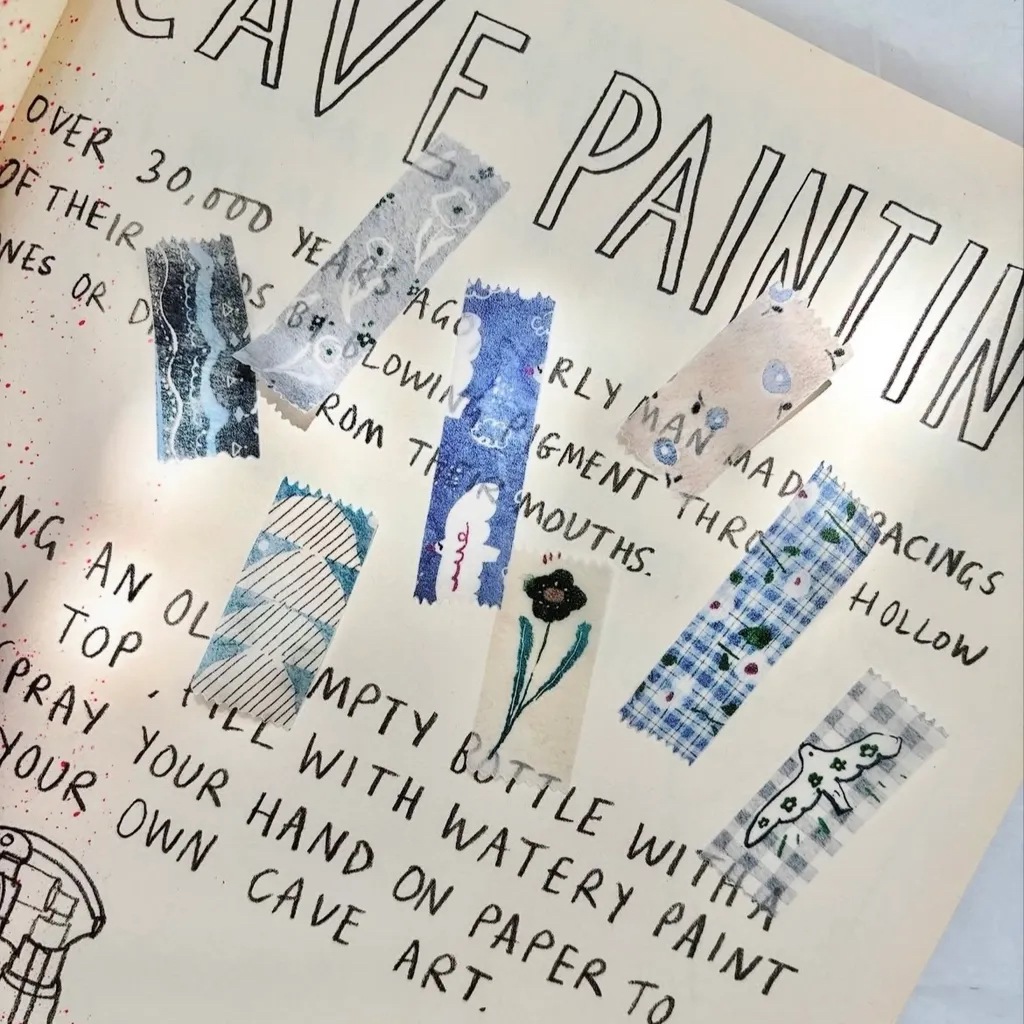 [Pion] 拾段 ダイカット和紙テープ(剥離紙付き)