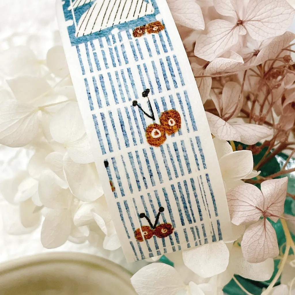 [Pion] 拾段 ダイカット和紙テープ(剥離紙付き)